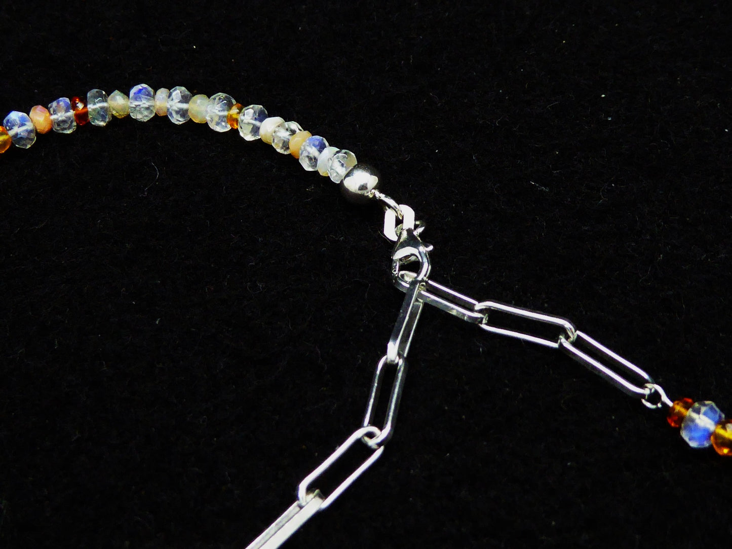 Armband Feueropal | Mondstein | Sterlingsilber