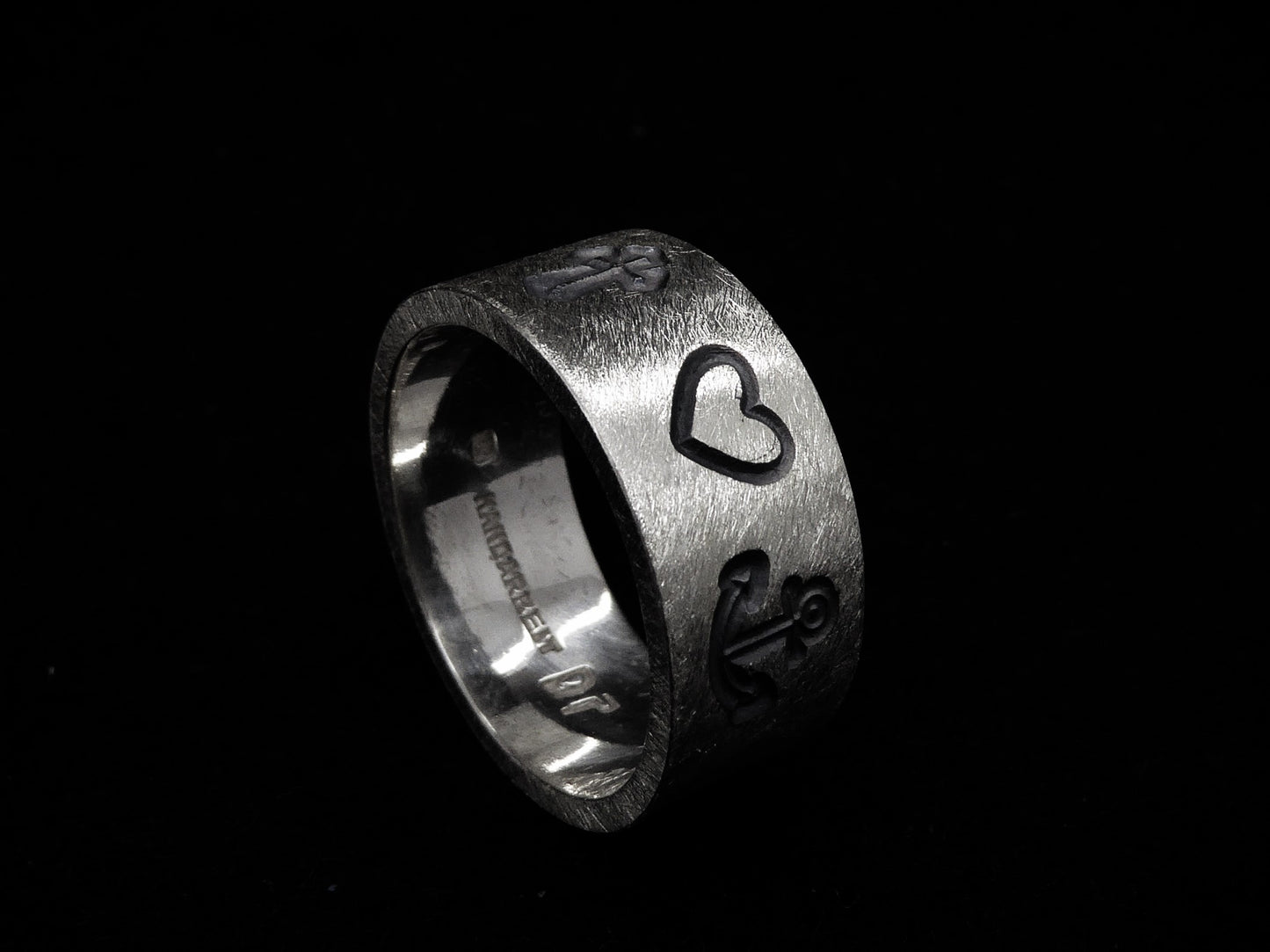 MotivRing Kreuz | Herz | Anker