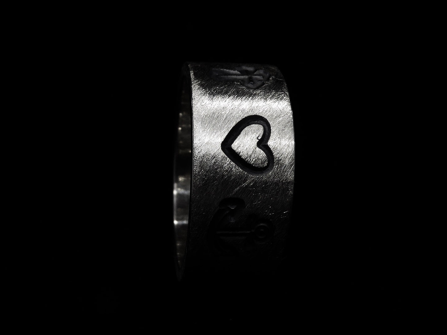 MotivRing Kreuz | Herz | Anker