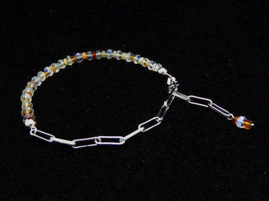 Armband Feueropal | Mondstein | Sterlingsilber