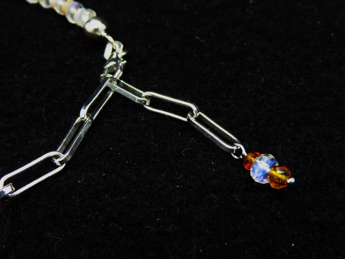 Armband Feueropal | Mondstein | Sterlingsilber