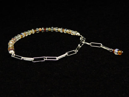 Armband Feueropal | Mondstein | Sterlingsilber