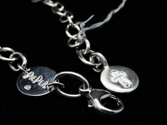 Armband Ankerkette mit Kreuz Handarbeit