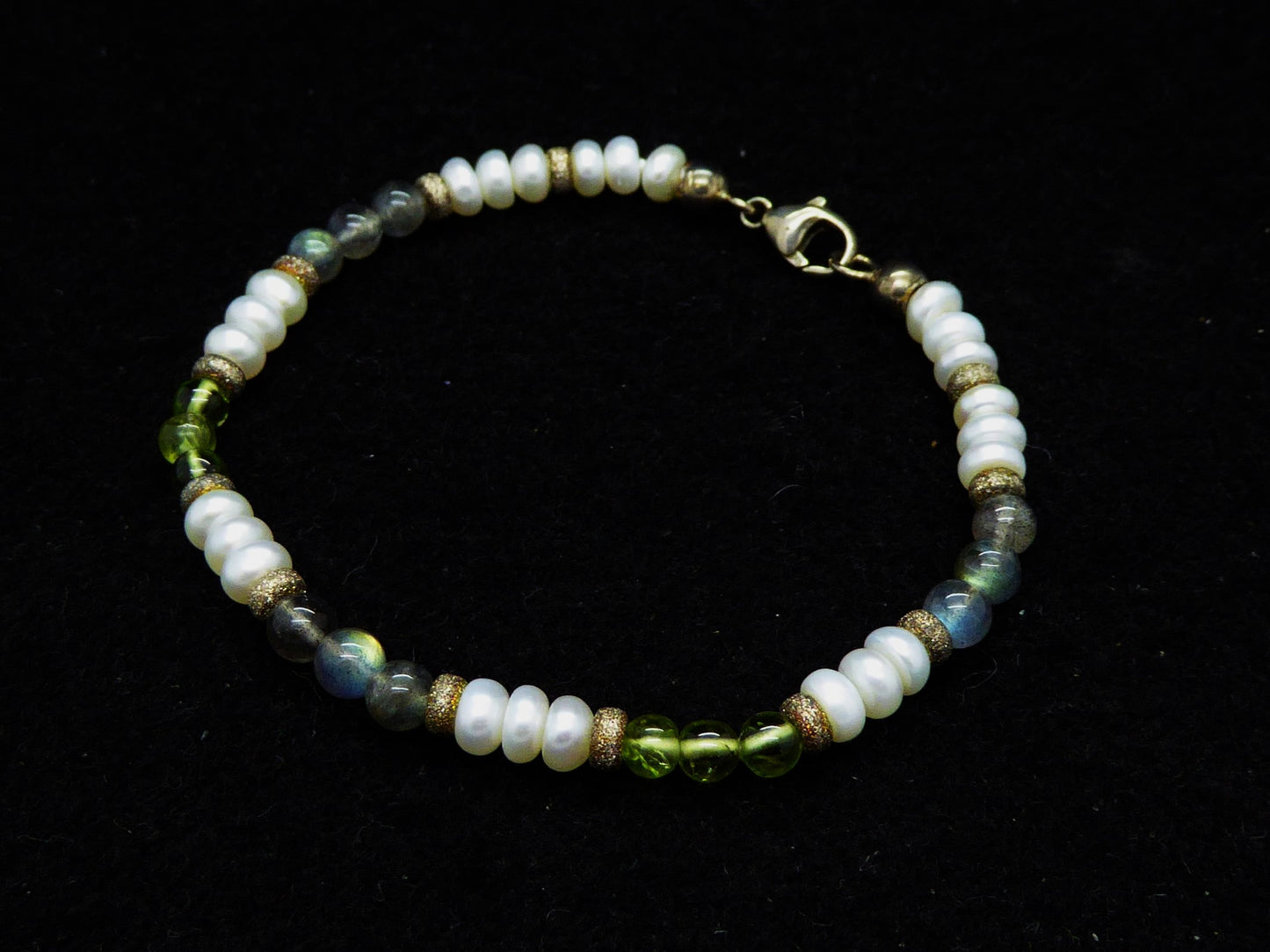 Armband Peridot | Labradorit | Perlen