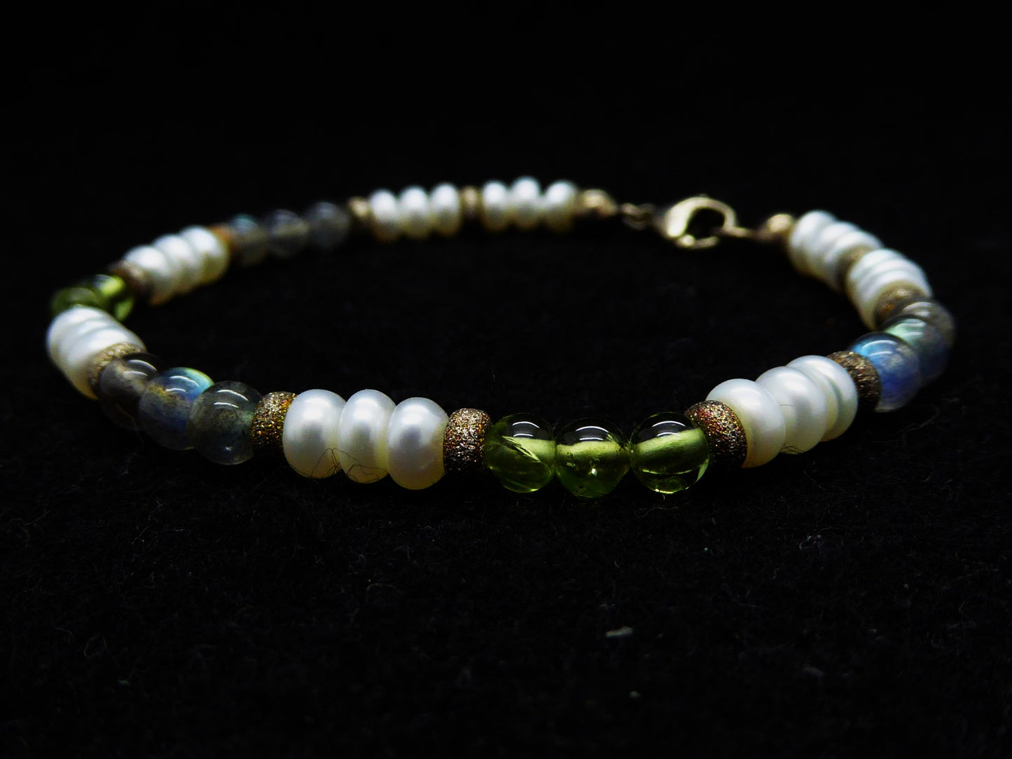 Armband Peridot | Labradorit | Perlen