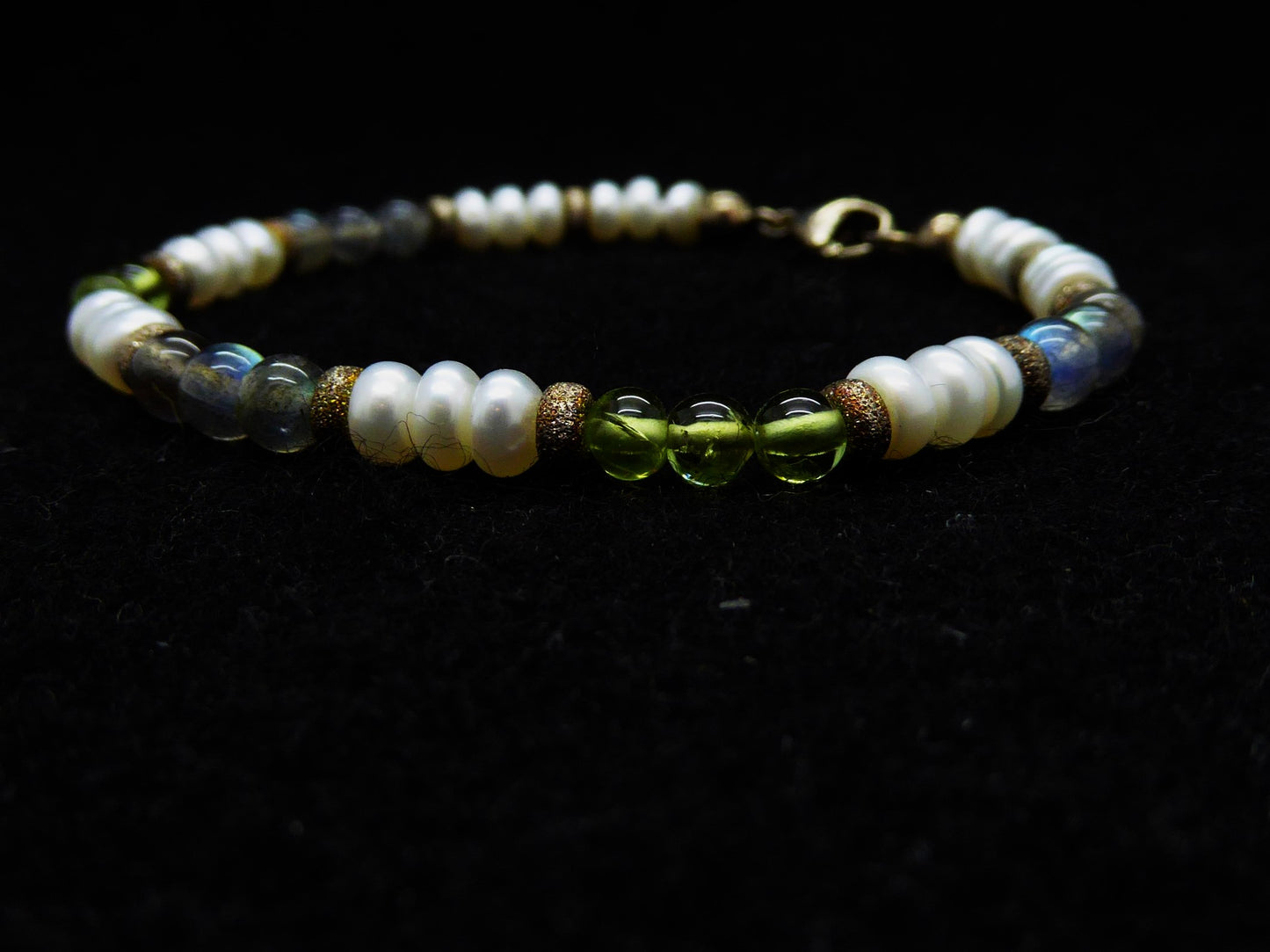 Armband Peridot | Labradorit | Perlen