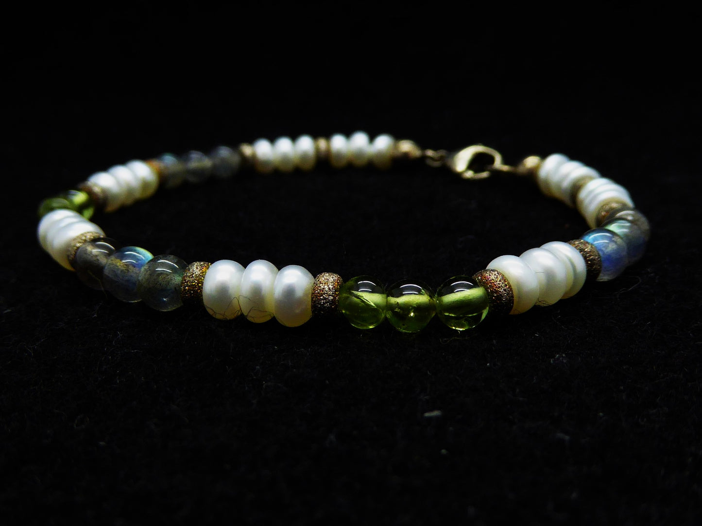 Armband Peridot | Labradorit | Perlen