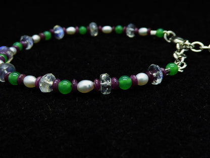 Armband Rubin | Chrysophras | Mondstein | Silber