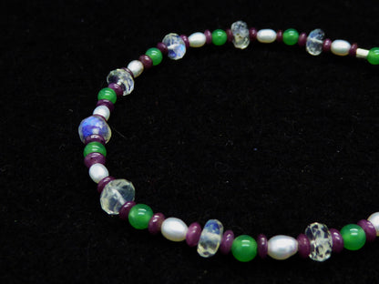 Armband Rubin | Chrysophras | Mondstein | Silber